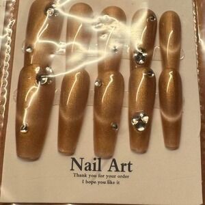 Golden Hour Nail Set – Metallic Luxe‎